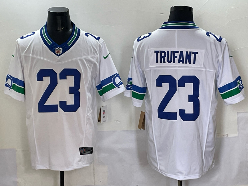 Men Seattle Seahawks #23 Trufant white 2025 Nike NFL jersey 02->seattle seahawks->NFL Jersey